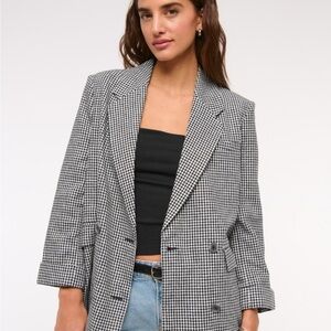 Abercrombie & Fitch Houndstooth Blazer